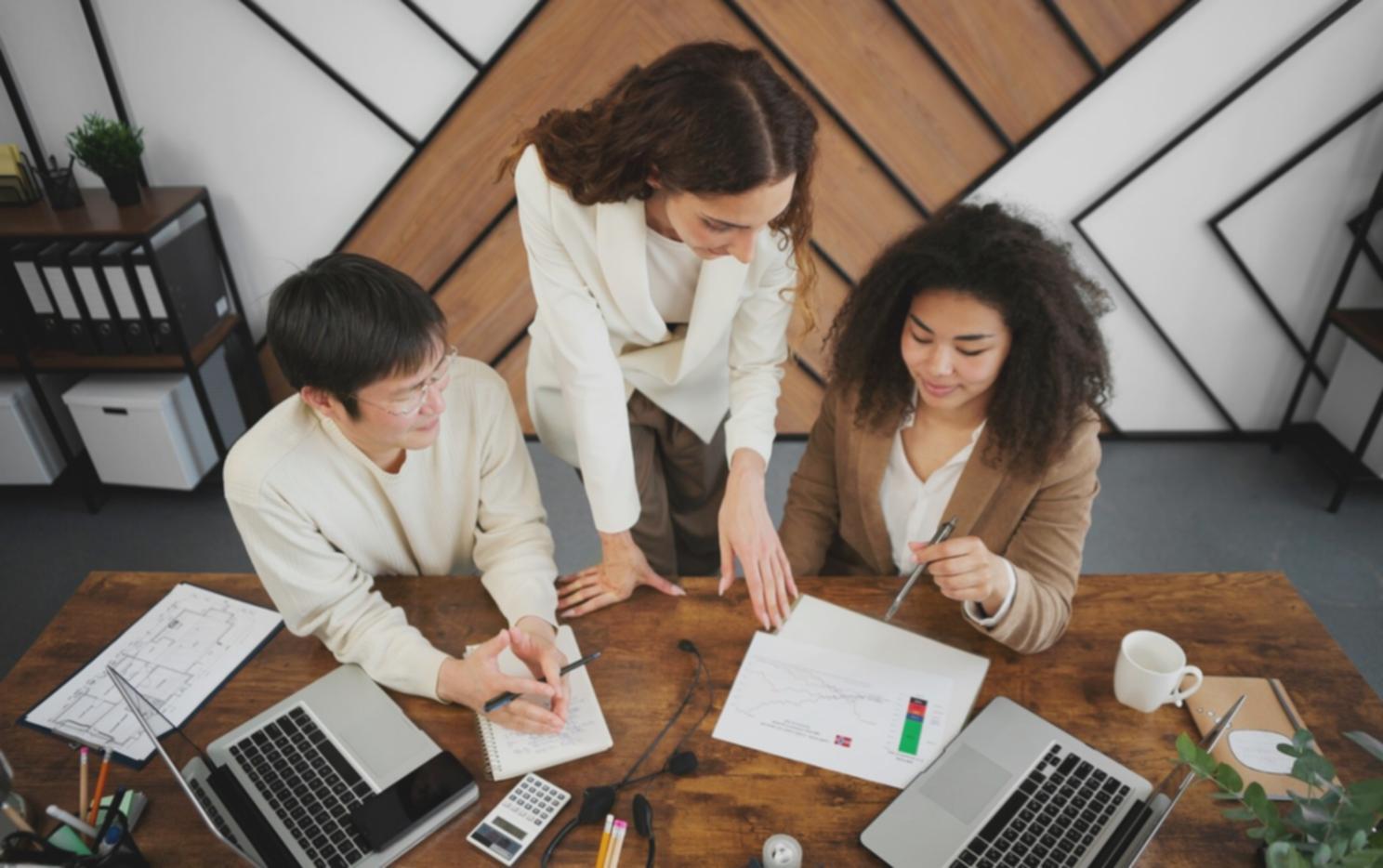 Client meeting discussing financial insights and strategy